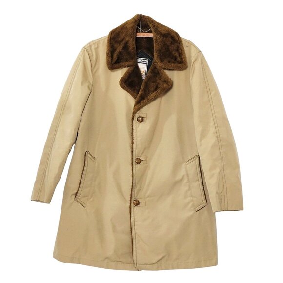 Mighty Mac Other - Vintage 70s Mighty Mac Out O'Gloucester Faux Fur Lined Coat Mens Size 40 Sherpa